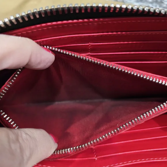 Christian Louboutin Silver Studded Wallet - Picture 6 of 8